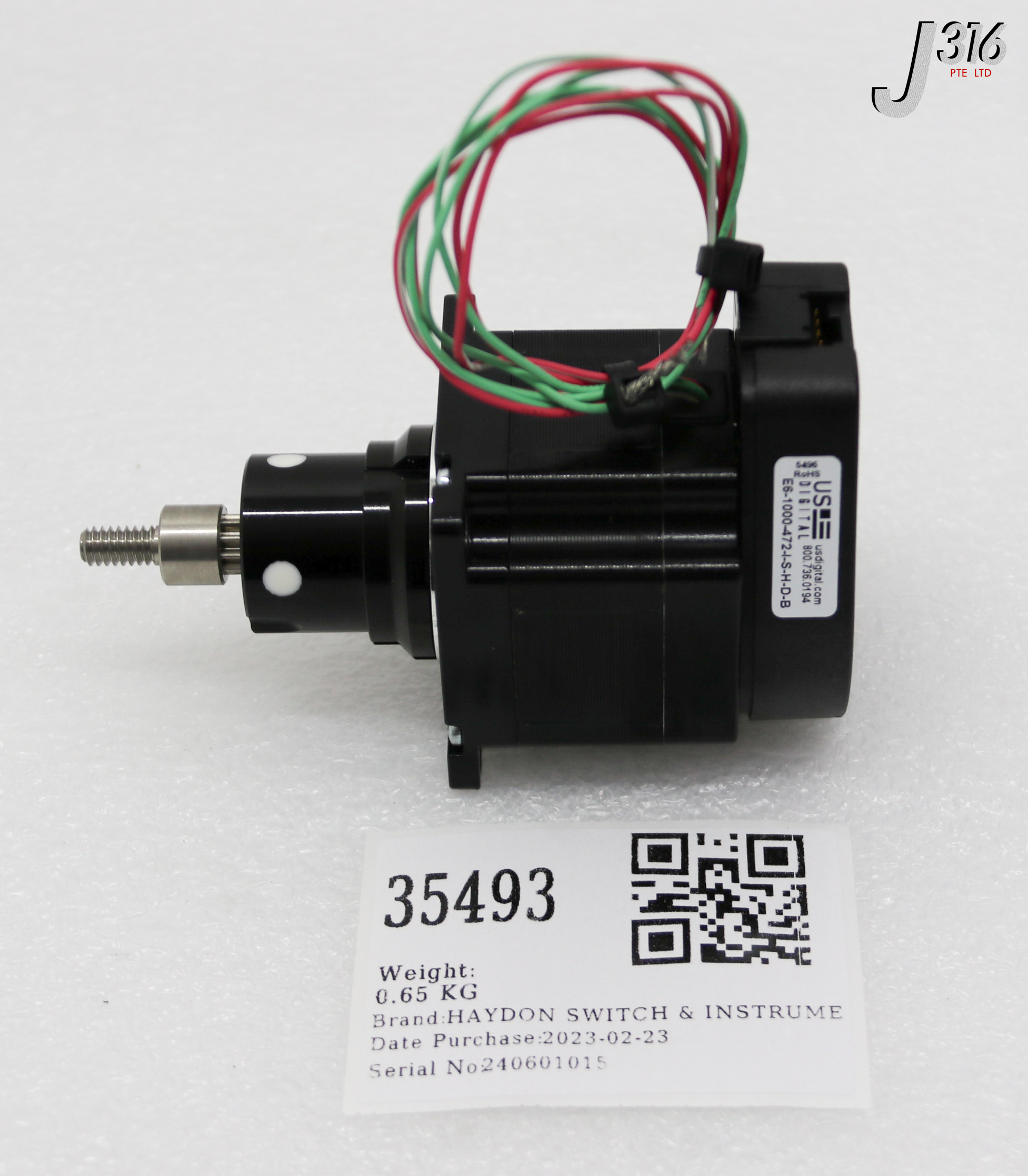 売却済み 35493 HAYDON SWITCH & INSTRUMENT STEP MTR W/ E6-1000-472-I-S-H-D-B
